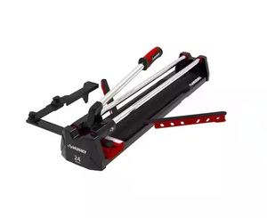 lot 33 image: Husky24 in. Tile Cutter with Tungsten Carbide Blade and Adjustable GaugeQuestions & An