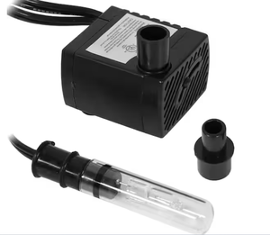 lot 34 image: Sunnydaze70 GPH Submersible Indoor Water Fountain Pump with Transformer and Finger Light