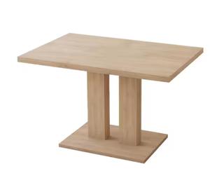 lot 39 image: GOJANE Modern 1-Piece Rectangle Oak MDF Top Dining Room Set Seating 4 (46 in. Table)