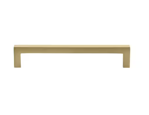 lot 43 image: (20-Pack)GlideRite6-14 in. Satin Gold Solid Square Slim Cabinet Drawer Bar Center-to-Center Pulls 