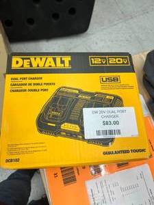 lot 32 image: DEWALT12V to 20V MAX Lithium-Ion Dual Port Jobsite Charging Station with (2) USB Ports