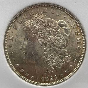 lot 23 image: 1921 Morgan Silver Dollar  Highest Grade