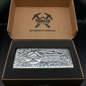 100 oz Pioneer Metals .999 Fine Silver Cast Bar
