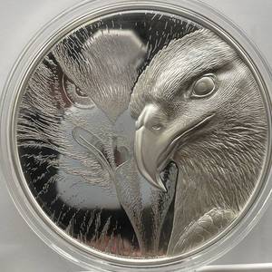 2020 Mongolia Majestic Eagle Double-Sided High Relief 10 oz BU Silver Coin .999 Fine (Capsuled)