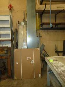 lot 12 image: Sheet Metal Pieces South Wall