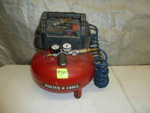 lot 38 image: Porter Cable Portable Compressor