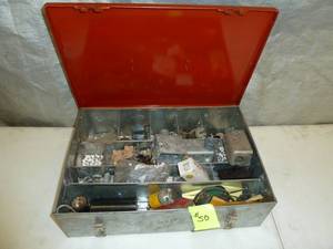 lot 50 image: Electrical Pack Out Box Red