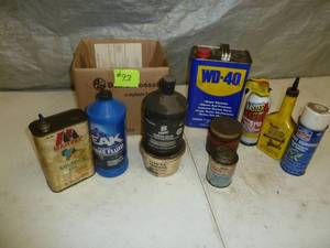 lot 93 image: WD-40, Blaster, Peak Brake Fluid