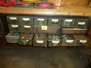 lot 100 image: Bolt Bin Under Counter
