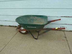 lot 137 image: Wheel Barrel Green