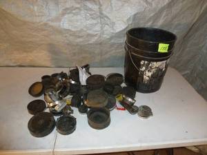 lot 155 image: Black Pail Fernco End Caps