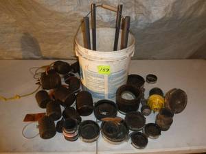 lot 157 image: Pail of Test Plugs & Caps