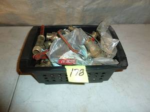 lot 178 image: Basket Brass Ball Valves