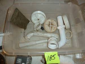 lot 185 image: Basket PVC Floor Drains & Traps