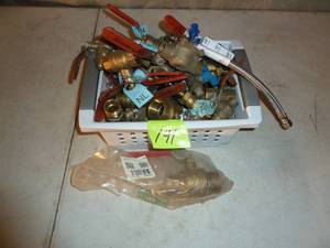 lot 191 image: Basket Brass Ball Valves