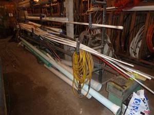 lot 225 image: Rack of PVC Pipe