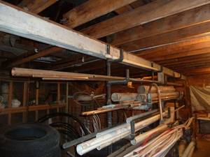 lot 226 image: Rack of Copper Tubing