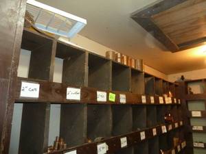 lot 316 image: Copper Fittings Top 2 Rows of Bins