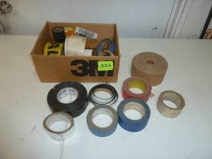 lot 332 image: Box of Assorted Tape