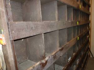 lot 343 image: Bins of Taco Flanges & Pipe Nipples 2 Middle Rows