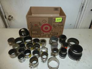 lot 349 image: Box Pro Flex Fernco Couplers