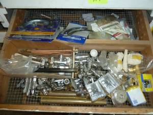 lot 418 image: Drawer # 15 Toilet & Sink Shut Off  Valves