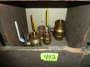 lot 442 image: Brass Ball Valves 1 14 - 2