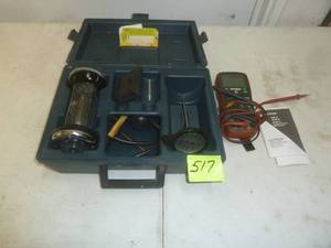 lot 517 image: Barach Pressure Tester & E tech Multi Meter