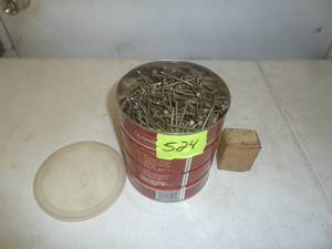 lot 524 image: Pail of Nails 8D coated