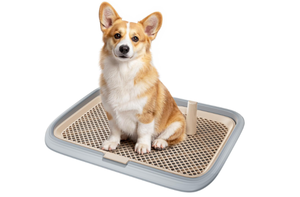 lot 111 image: KOLA PANDA Dog Potty Tray, 23.6x17.7 Indoor Pet Pee Pad Holder