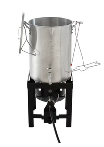 lot 203 image: Expert Grill 30qt Turkey Fryer with Spigot