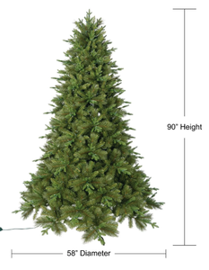lot 61 image: Members Mark 7.5 Spruce Pine Pre-Lit Christmas Tree (Lights Do Not Work)