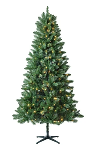 lot 326 image: Holiday Time 7.5 Pre-Lit Kennedy Fir Green Artificial Christmas Tree with Color-Changing LED Lights and Quick Set, by Holiday Time USED Blown Fuses