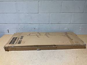lot 214 image: RAXGO Garage Bike Rack, Freestanding 2 Bicycle Storage with Adjustable Hooks