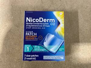 lot 250 image: Step 1 Nicotine Patches, 21mg (7 Ct)