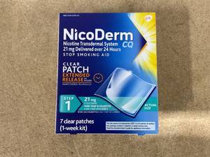 lot 251 image: Step 1 Nicotine Patches, 21mg (7 Ct)
