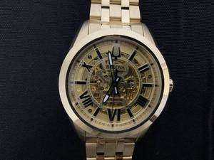 lot 5 image: Bulova 97A162 Sutton Exhibition Case 21-jewel Automatic Gold Tone Watch Case Size 43mm ( A Few Scratches on Band)