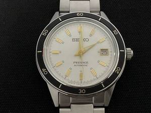 lot 11 image: Seiko Presage 4R35-05A0 SRPG03J1 Date Stainless Steel Automatic Mens Watch Case Size (without crown) 40mm (Bracelet Needs Fixing, and Battery)