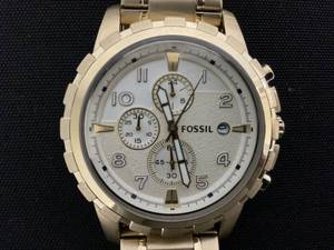lot 18 image: Dean Chronograph Gold-Tone Stainless Steel Watch Case Size 45MM (Needs Battery, Small Scratches on Band)