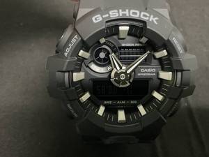 lot 23 image: G-Shock ANALOG-DIGITAL GA-700 SERIES GA700-1B Case size (L W H) 57.5  53.4  18.4 mm