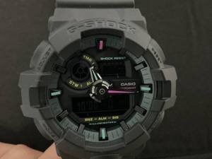 lot 24 image: G-Shock ANALOG-DIGITAL GA-700 SERIES GA700MF-1A Case size 57.5  53.4  18.5 mm