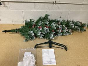 lot 307 image: Costway 3 FT Pre-Lit Artificial Christmas Tree with 408 Snowy Branch Tips 250