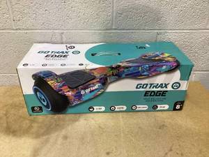 lot 56 image: Gotrax Edge Hoverboard for Kids Adults, 6.5 Tires 6.2mph & 2.5 Miles Self Balancing Scooter, Galaxy