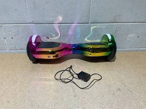 lot 79 image: GOTRAX GLIDE PRO Bluetooth Hoverboard, 6.5 Wheels and 7 Colors Lights Self Balancing Scooters for 44-176lbs