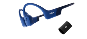 lot 89 image: Shokz OpenRun Bone Conduction Waterproof Bluetooth Headphones for Sports with Cooling Wristband (Formerly Aeropex), Blue