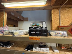 Shelf of Jumbo knives