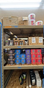 lot 76 image: THC Gummies, Bloody Mary Rimmer, Beef Jerky,  Organic coffee, Pain Relief Pain, pens