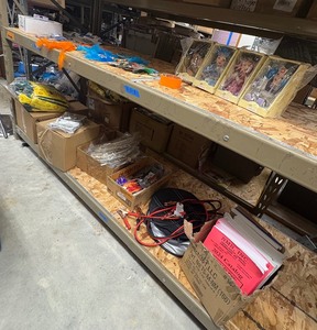 lot 82 image: Dream catchers, dolls, cheese knit hats, jumper cables, bags