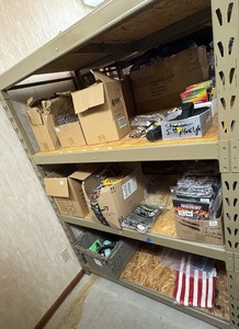 lot 88 image: Protective arm sleeve, winter masks, flash lights