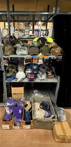 lot 63 image: Apparel hats L, Fly Over t-shirts